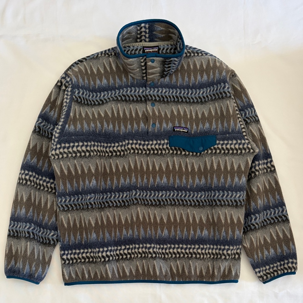 Patagonia Synchilla Pullover Men's Size L Laughing Waters Smolder Blue
